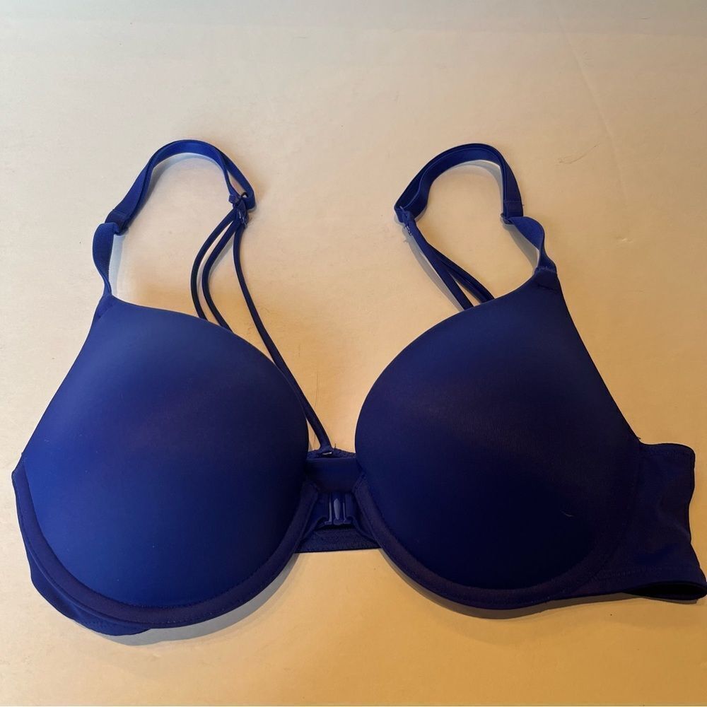 Pink Wear Everywhere Push Up Bra Royal Blue Size 34B